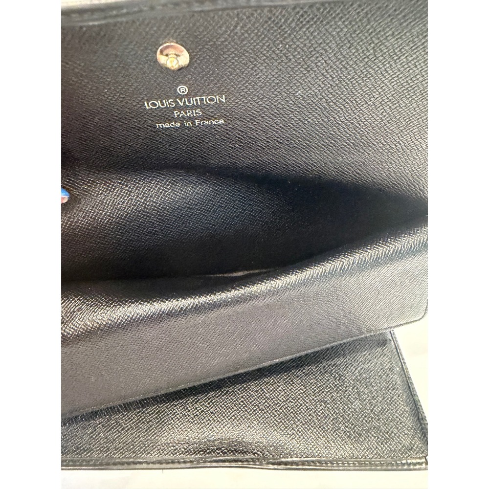 Louis Vuitton Sarah Noir Black Epi Leather‎ Long Flap Wallet - Picture 6 of 11